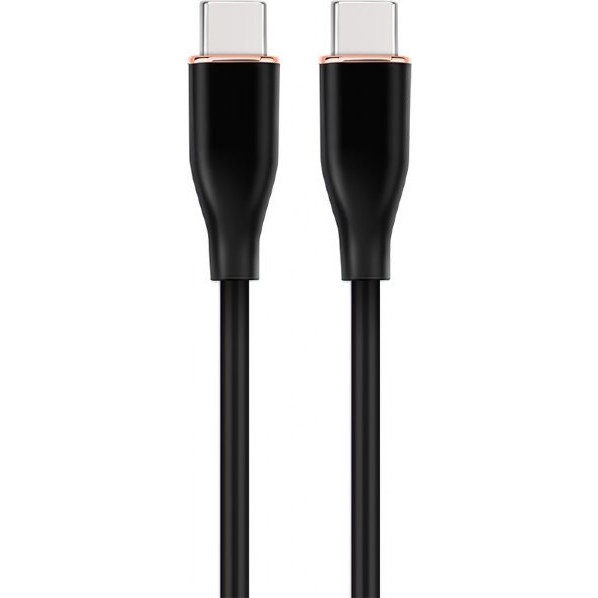 Cablexpert CC-USB2S-CMCM-1.5M-BK USB-C apa - USB-C apa Adat és töltő kábel 1.5m - Fekete (CC-USB2S-CMCM-1.5M-BK)