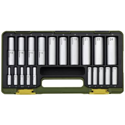 Proxxon Dugókulcs készlet 1/2 (12,5 mm), 1/4 (6,3 mm) 20 részes (23292) (23292)