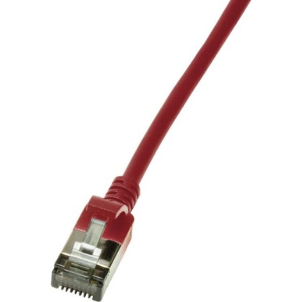 LogiLink Slim U/FTP cavo di rete Rosso 0,3 m Cat6a U/FTP (STP)
