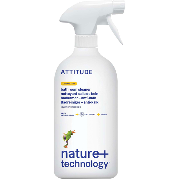 ATTITUDE fürdőszoba tisztítószer spray citromhéj illattal, 800ml
