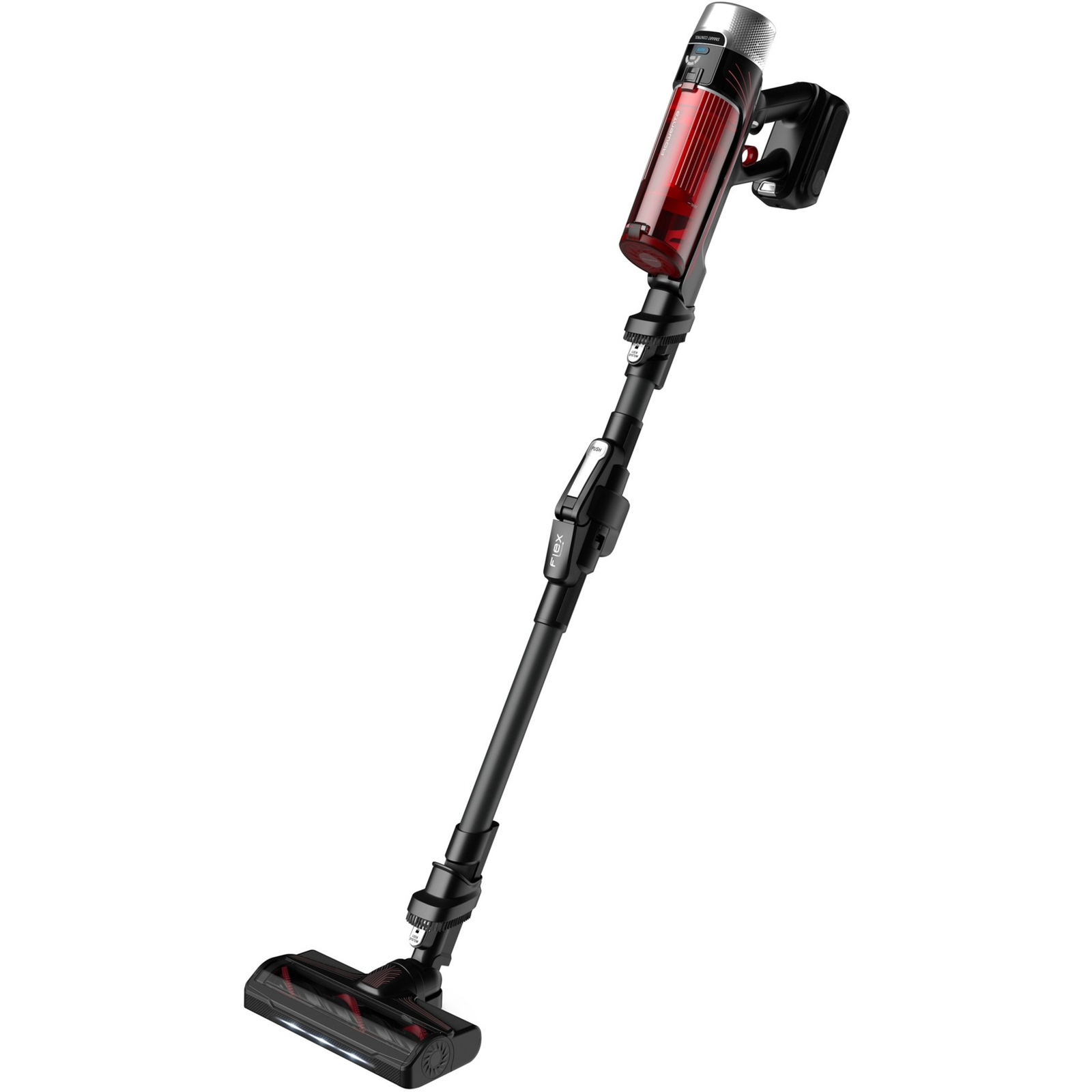 Rowenta X-Force Flex 9.60 RH2078 kézi porszívó Fekete, Vörös Porzsák nélküli (RH2078)