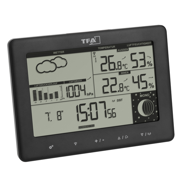 Meteorologická stanica TFA Elements + externý senzor POPIS