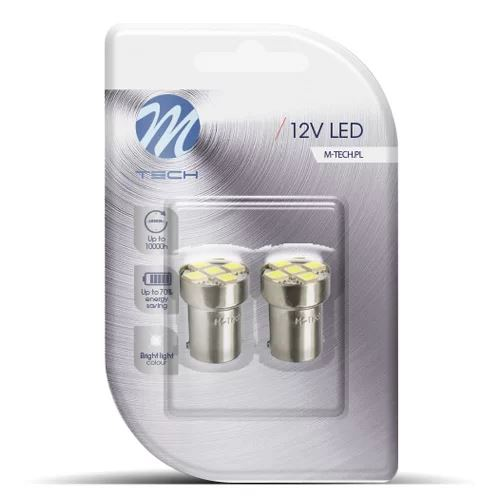 M-Tech BA15S LED 5x5050 SMD fehér színű pár (72LB075W) (72LB075W)