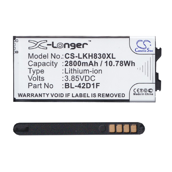 Cameron Sino Li-Ion akku (3.85V/2800mAh, LG BL-42D1F kompatibilis) FEKETE LG G5 (H850) (CS-LKH830XL)