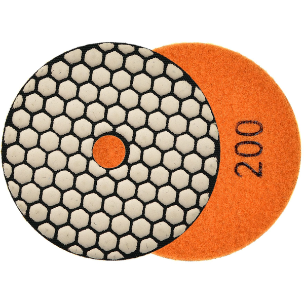 Geko Tarcza polerska do szlifowania gresu na sucho 100mm GR200 (5/250)