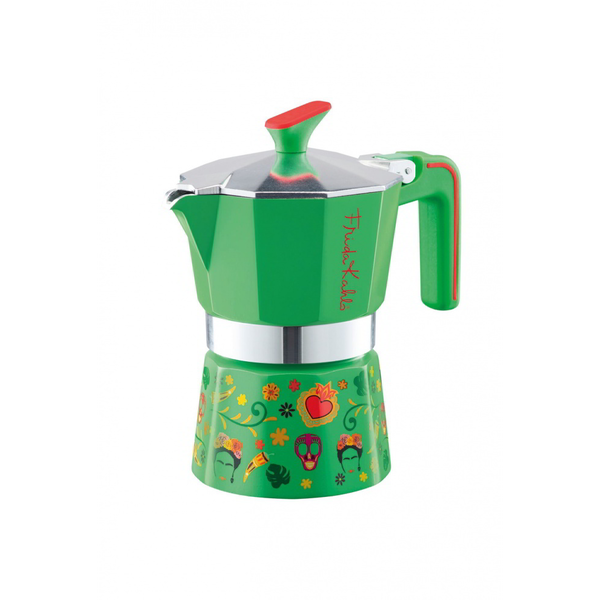 Pedrini 1TZ Frida Kahlo 1 személyes Kotyogós kávéfőző - Zöld