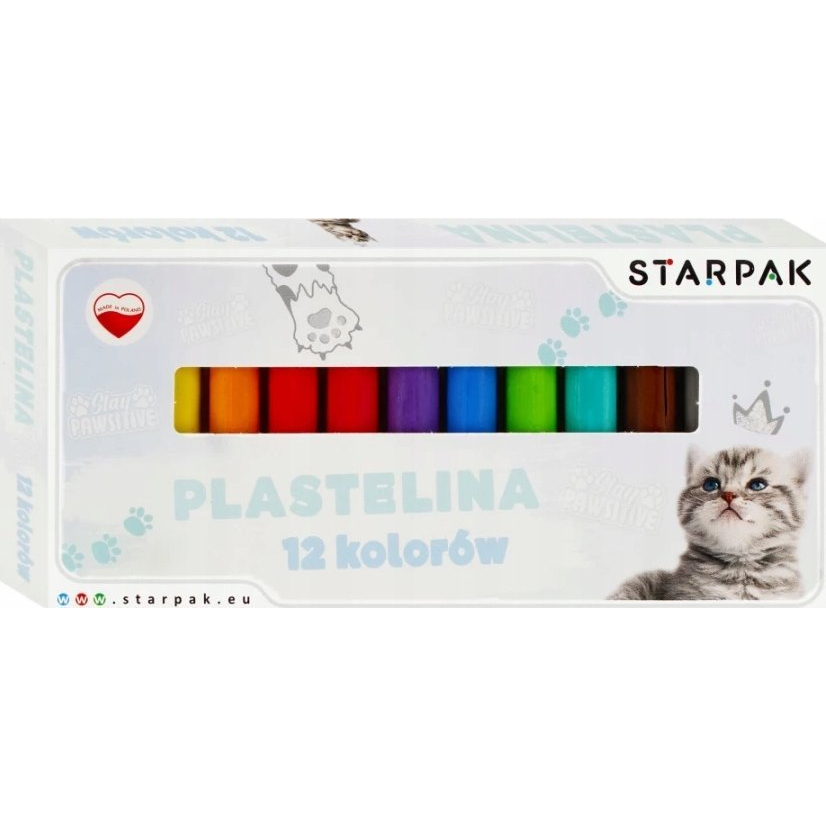 Cicás gyurma - 12 színű (536884) (STK PLA130)