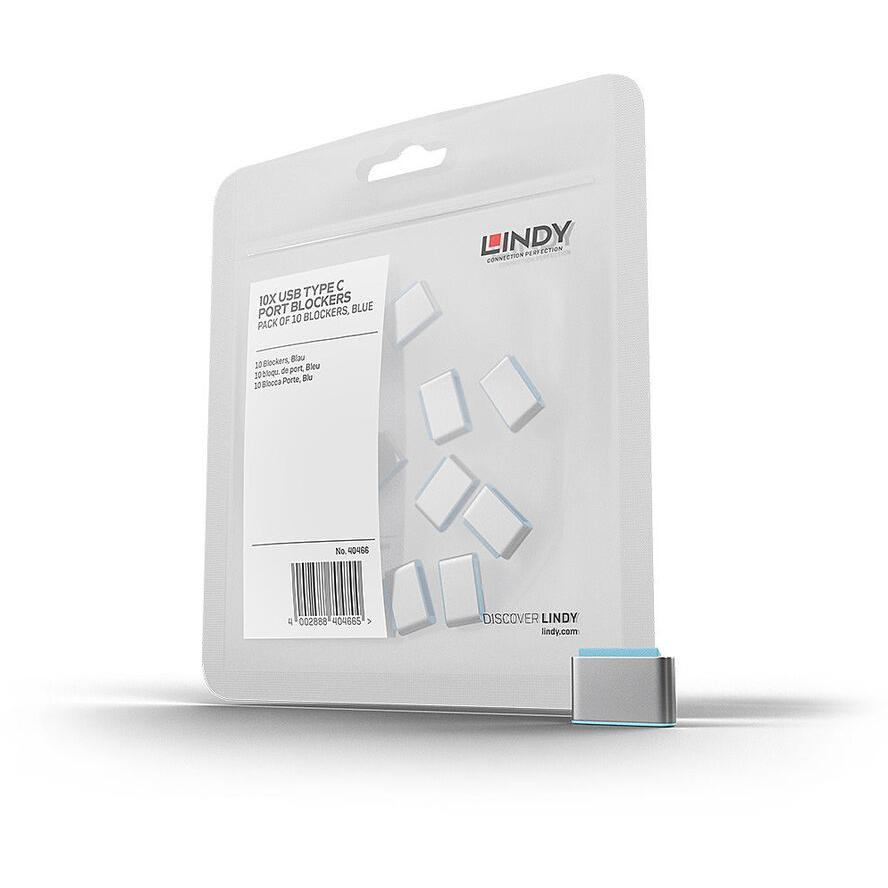 LINDY USB Typ C Port Schloss blau 10 Stück (40466)