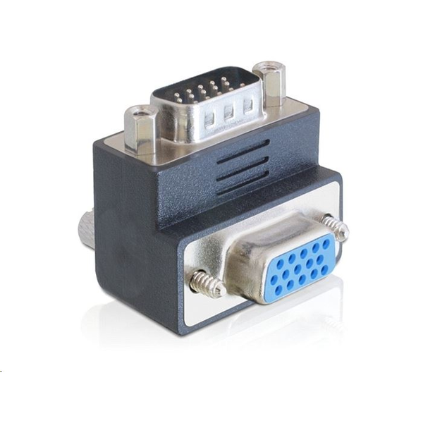 DELOCK Adapter VGA Stecker zu Buchse 270° gewinkelt