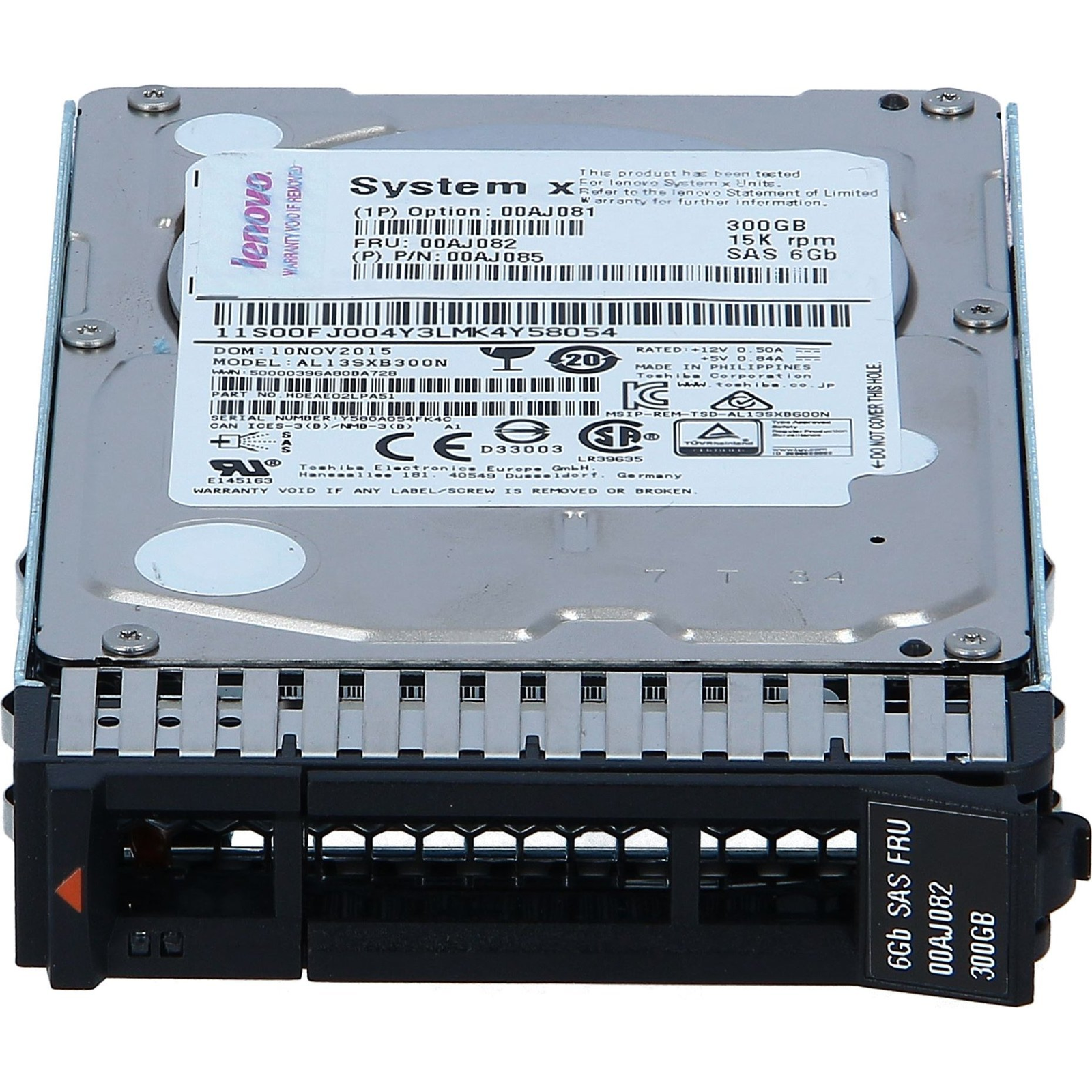 Lenovo 300GB 15K 6Gbps SAS 2.5 pevný disk 15000 ot/min 2.5"