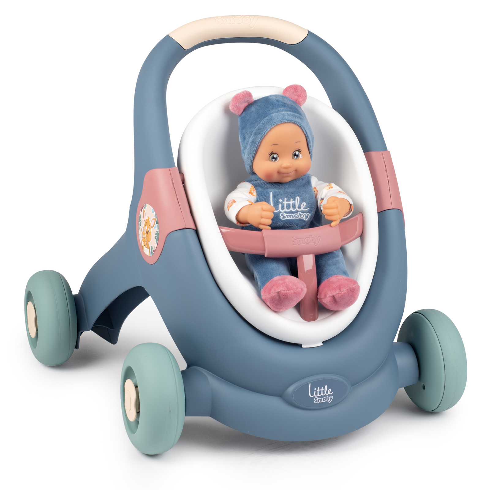 Little Smoby 3 az 1-ben babakocsi babával (7600140308)