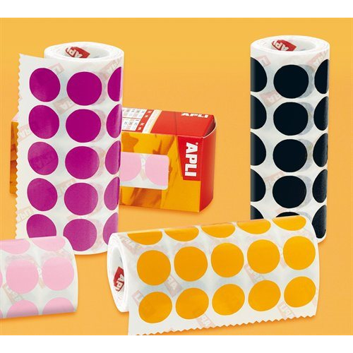 Apli 20mm körcímke tekercsben 1770 etikett/csomag Piros (04861)