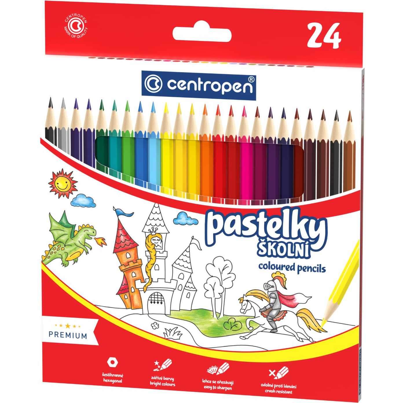 Centropen 9520 - hatszögletű, 24 szín (8595013649039)