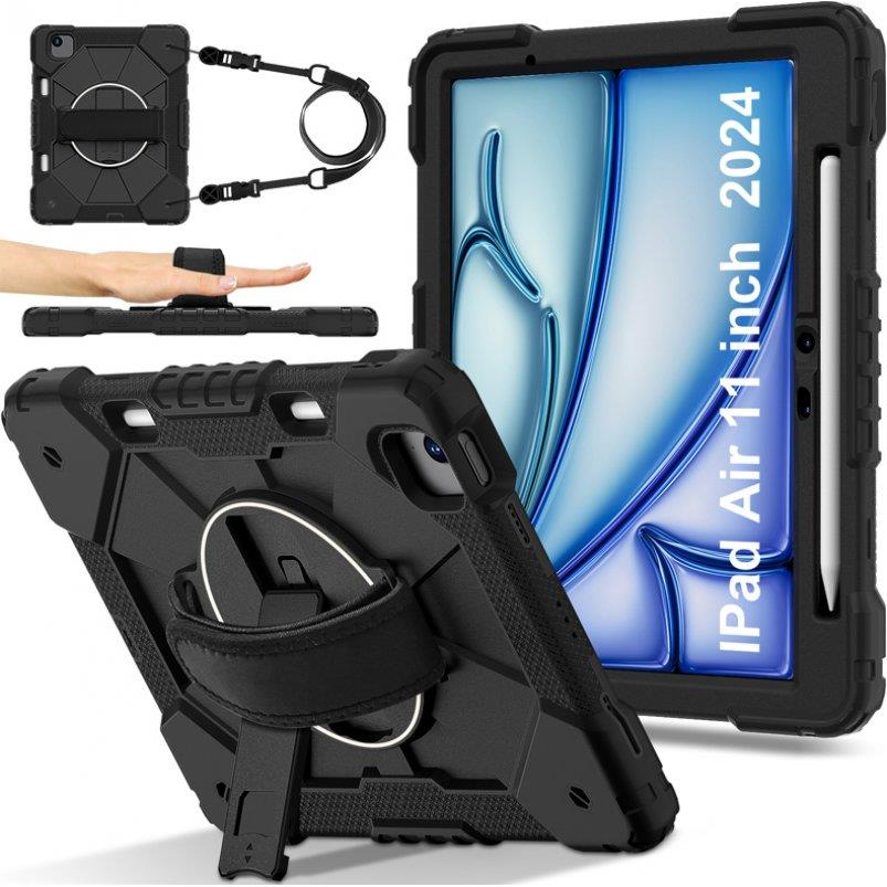 Sunny iPad Air 11 (2024) fekete outdoor tok (CAS145346A)