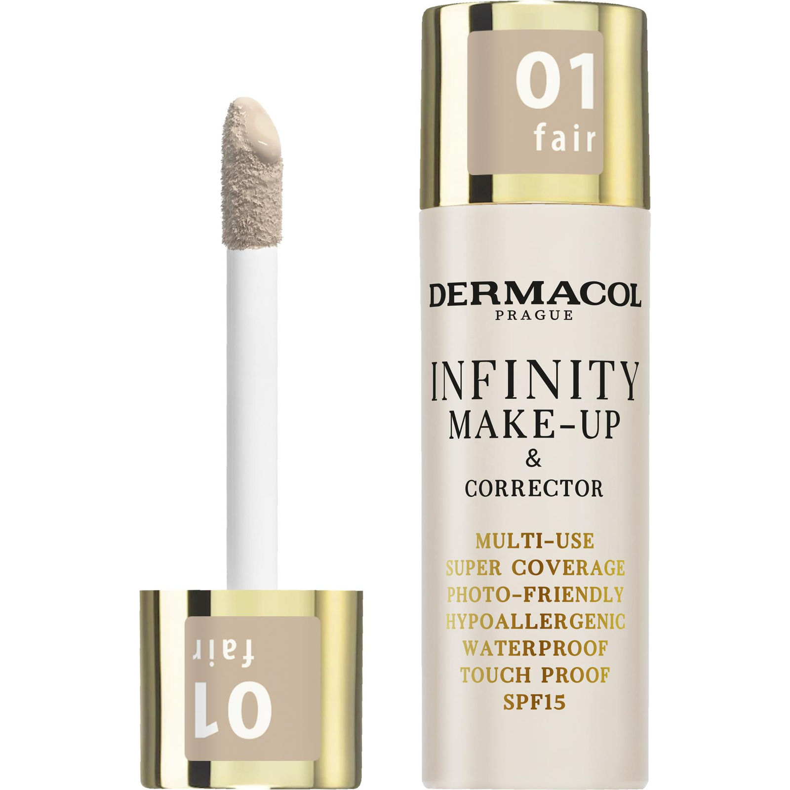 DERMACOL Infinity alapozó + korrektor - No.1 fair, 20g (8595003131988)