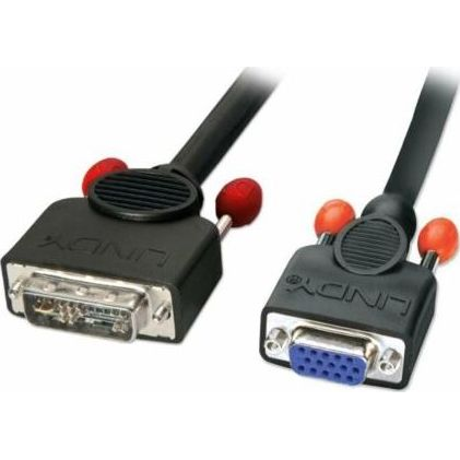 Lindy 5m DVI-A/VGA VGA (D-Sub) Zwart