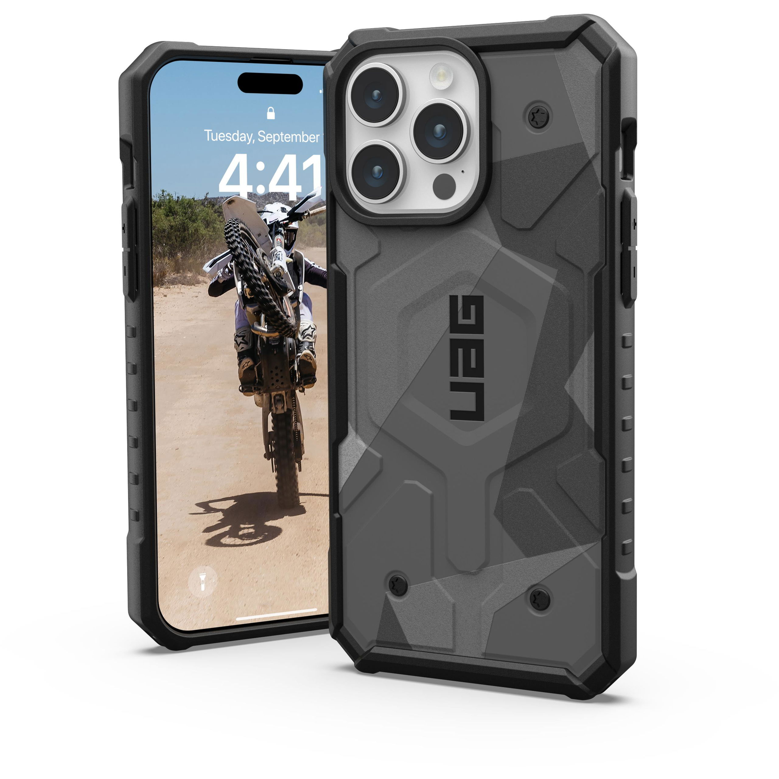 UAG Pathfinder SE Geo Camo iPhone 15 Pro Max MagSafe tok (114303114033)