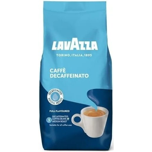 Lavazza Caffe Decaffeinato zrnková káva bez kofeinu 500g