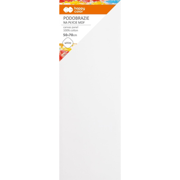 Podobrazie bawełniane 50x70 impregnowane białe tablica malarska MDF 4mm