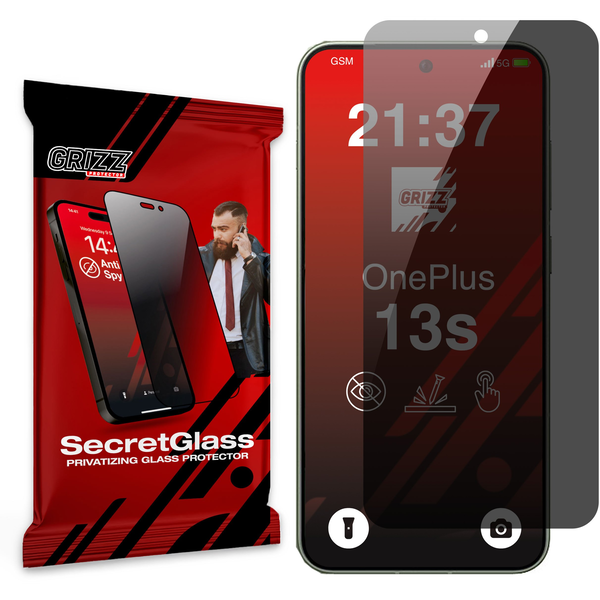 Matowe szkło prywatyzujące GrizzGlass SecretGlass do OnePlus 13s