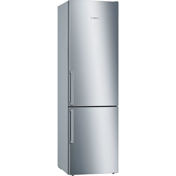 Bosch Serie 6 KGE398IBP хладилник с фризер Свободно стоящ 343 Д B Неръждаема стомана