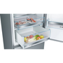 Bosch Serie 6 KGE398IBP хладилник с фризер Свободно стоящ 343 Д B Неръждаема стомана