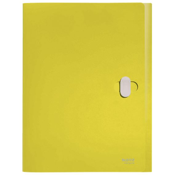 Leitz Recycle karbonsemleges zárható jumbo mappa sárga (46230015) (Leitz46230015)