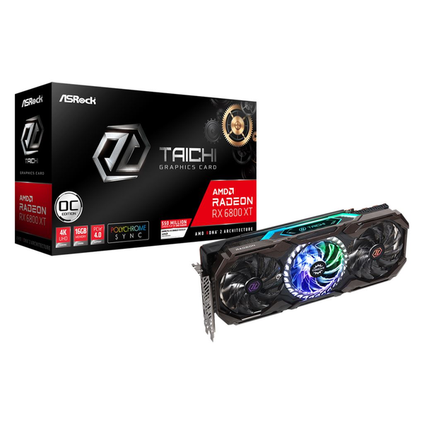 ASRock Radeon RX 6800 XT Taichi X 16G OC videokártya (RX6800XT TCX 16GO)