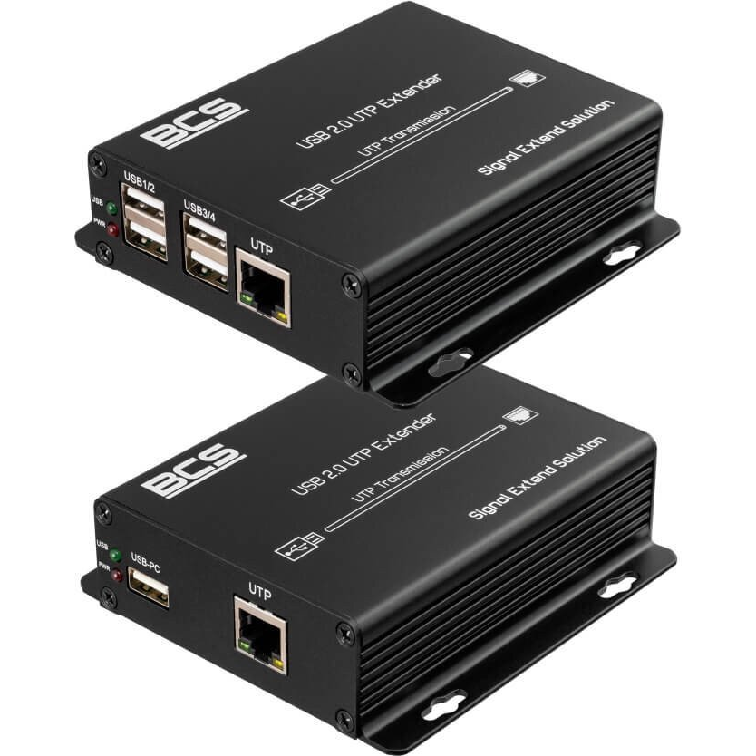 BCS BCS-UTP-4USB-SET(2) USB hosszabbító UTP kábellel 100m-ig, 4 eszköz támogatásával (BCS-UTP-4USB-SET(2))