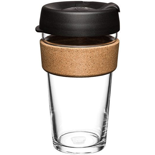 KeepCup bögre Brew Cork Black 454ml L (BCBLA16)