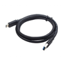 Кабел за захранване и данни на Gembird, USB 3.0 (T) към USB 3.1 Type-C (T), 36 W, 1,8 м, черен, CCP-USB3-AMCM-6