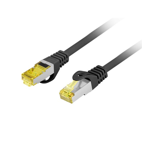 LANBERG Patchcord Kat.6A S/FTP LSZH CU 2 m černý
