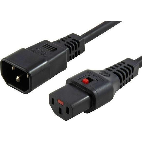 Microconnect PC1003 cavo di alimentazione Nero 1,5 m Accoppiatore C13 Accoppiatore C14