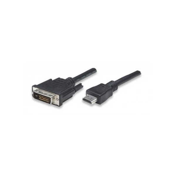 Techly 3.0m HDMI - DVI-D M/M 3 m Sort