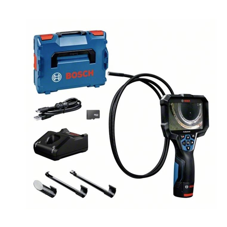 Bosch GIC 12V-5-27 C PROFESSIONAL ipari ellenőrző kamera 8,3 mm Könnyen kezelhető, rugalmas szonda IP67, IP54 (0601241401)
