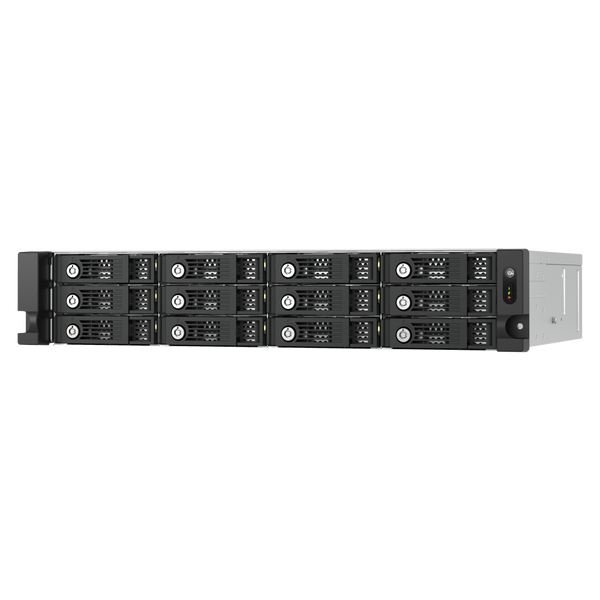 QNAP TL-R1200PES-RP caja para disco duro externo Carcasa de disco duro/SSD Negro, Gris 2.5/3.5"