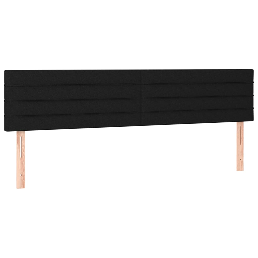 2 db fekete szövet fejtámla 100x5x78/88 cm (346188)