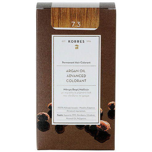 KORRES Argan Oil Advanced Colorant 7.3 Golden/ Honey Blonde