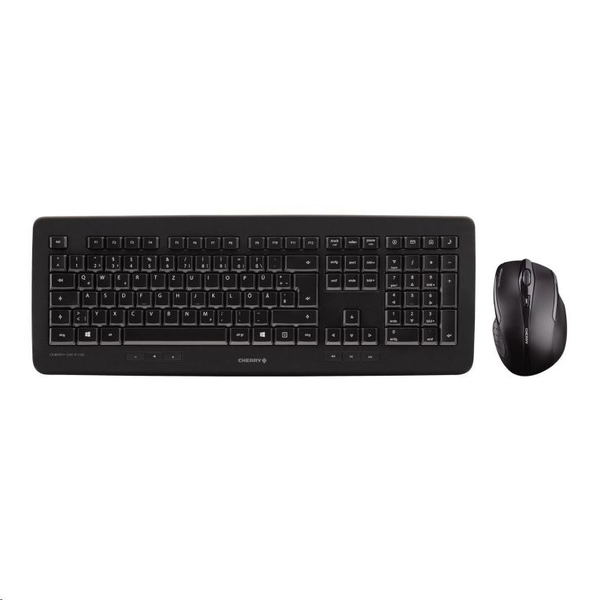 CHERRY DW 5100 toetsenbord Inclusief muis Universeel RF Draadloos Amerikaans Engels Zwart