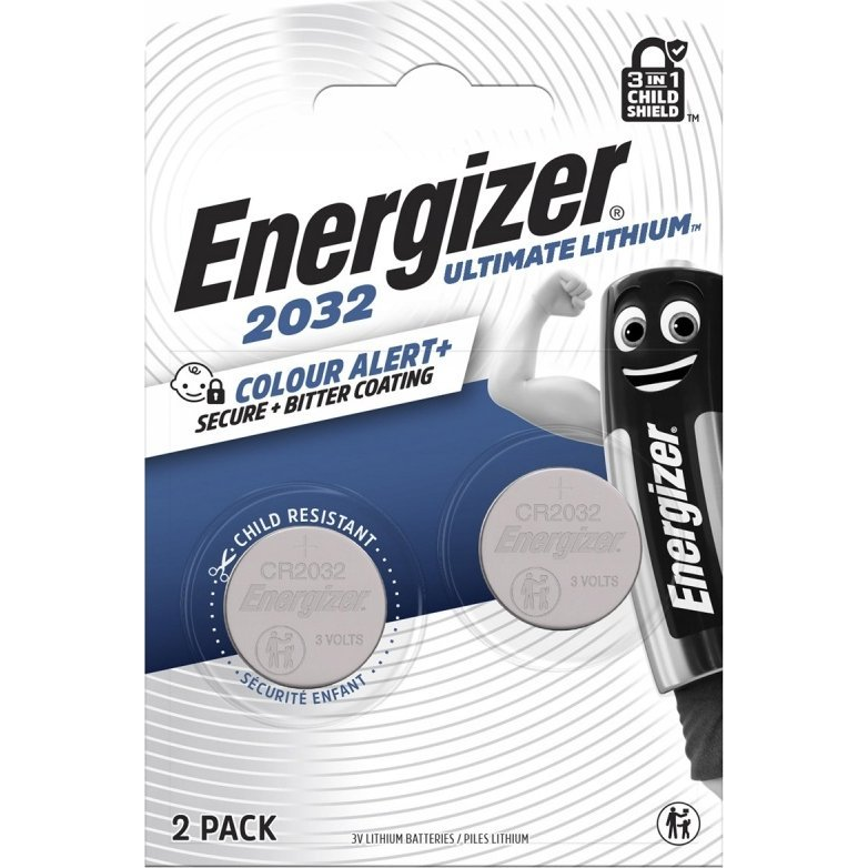 Energizer Gombelem CR 2032 3 V 2 db 235 mAh Lítium E304206200 (7638900452686)
