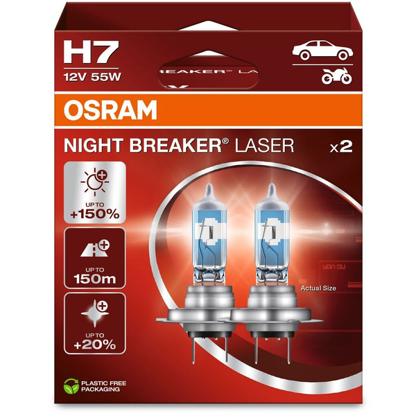 OSRAM H7 Night Breaker Laser Next Generation +150%, 2 db