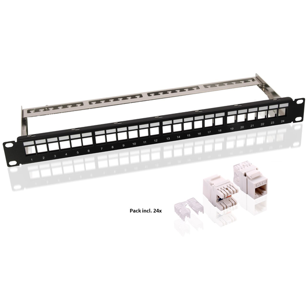 Patchpanel Goobay 95336 24 portů CAT 6