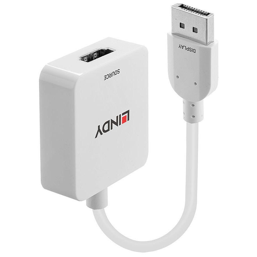 Lindy 38303 video átalakító kábel 0,095 M HDMI A-típus (Standard) DisplayPort Fehér (38303)