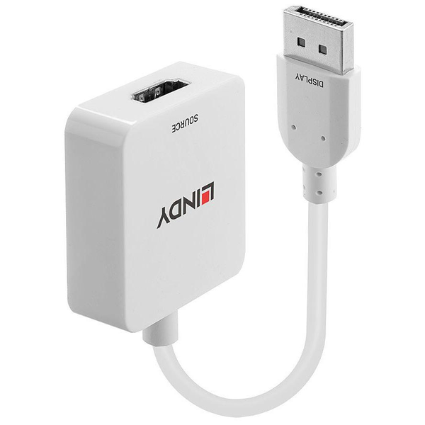 Lindy 38303 video kabel adapter 0,095 m HDMI Type A (Standaard) DisplayPort Wit