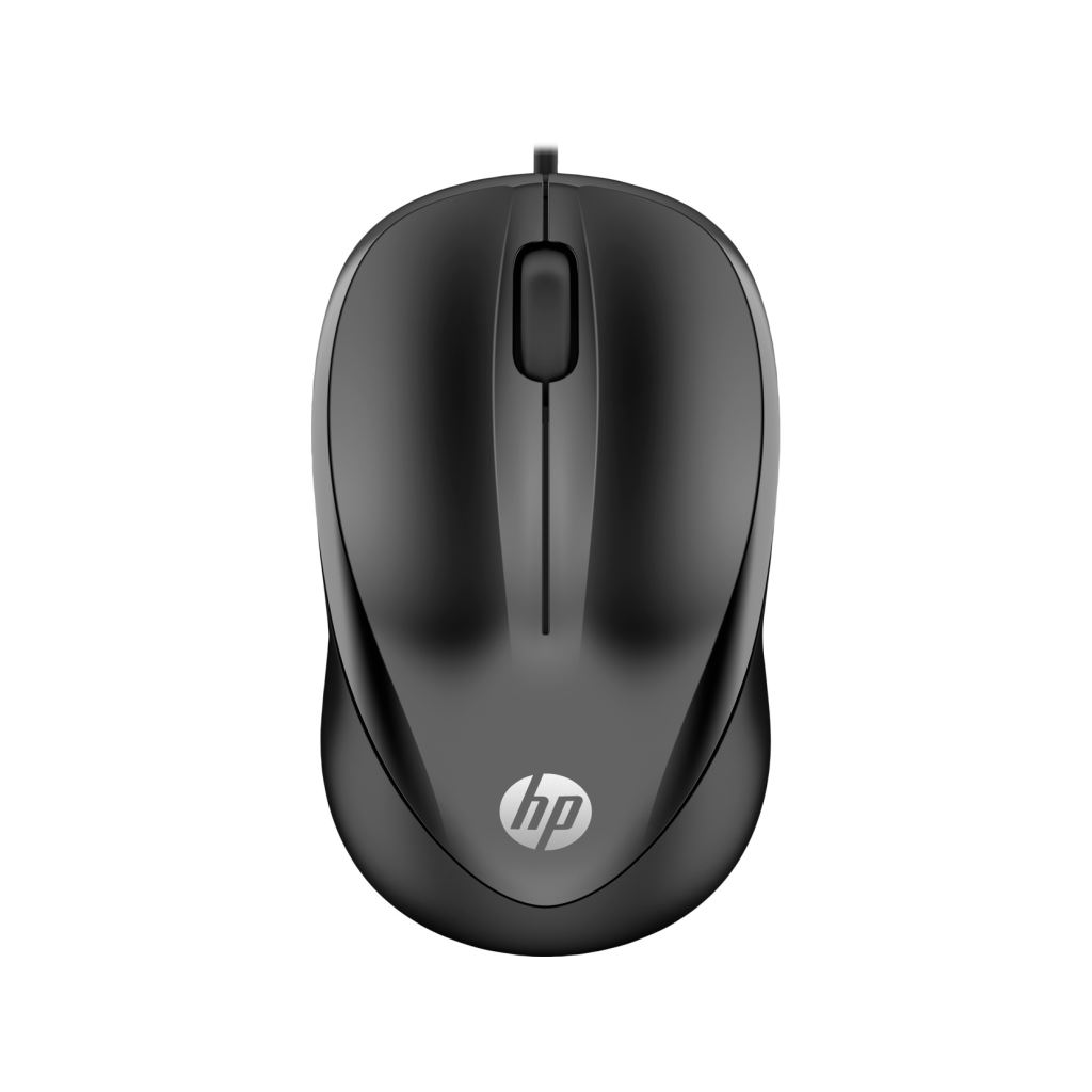 HP 1000 vezetékes egér fekete USB 1200 DPI (4QM14AA)