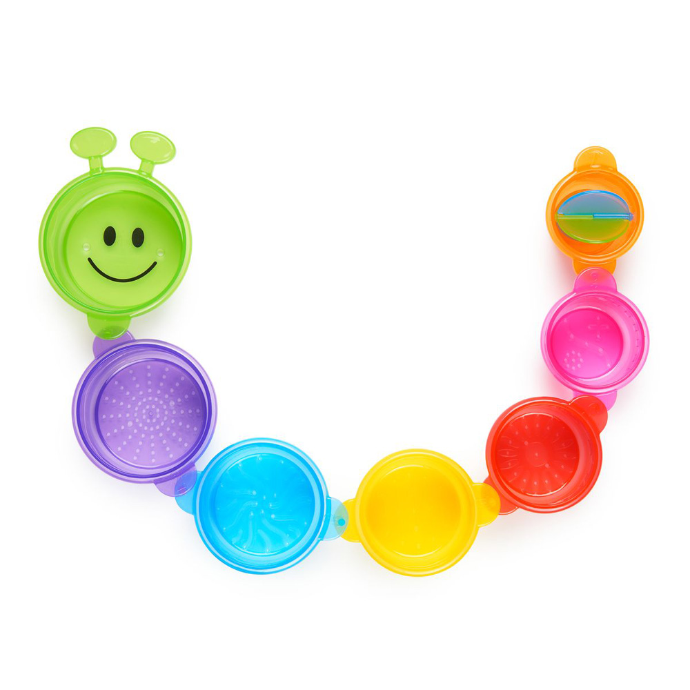 Munchkin fürdőjáték építhető Caterpillar Spillers 7db (MTTF-5019090110273)