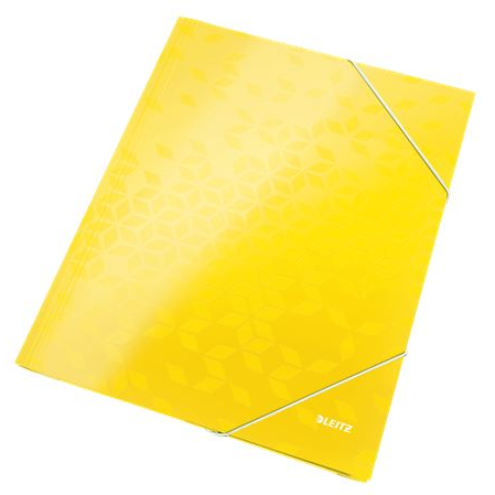 Leitz WOW karton gumis mappa sárga (39820016) (Leitz39820016)