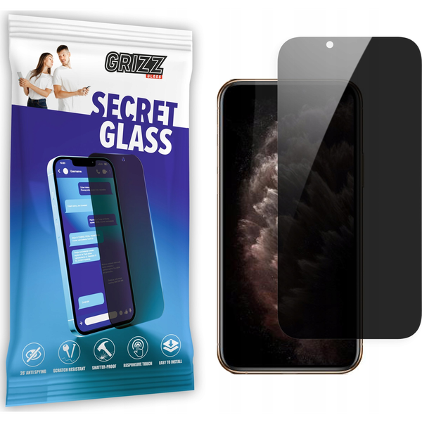  GrizzGlass Szkło prywatyzujące GrizzGlass SecretGlass Apple iPhone XS Max