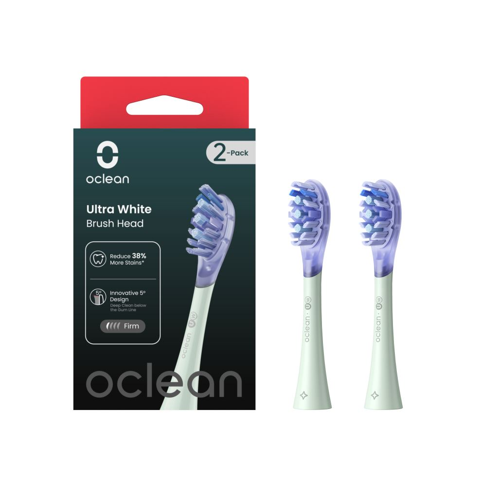 Oclean Ultra white elektromos fogkefe pótfej 2db zöld (OCL553529) (OCL553529)