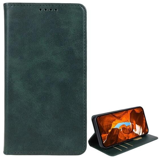Gigapack T Phone 2 Pro 5G koptatott bőr hatású fliptok sötétzöld (GP-159677) (GP-159677)